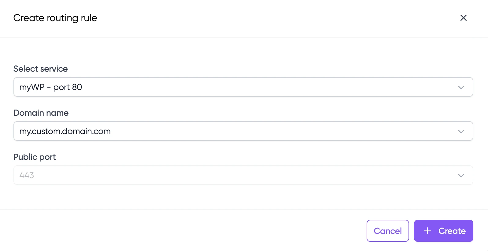 routing rules